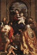 Pietro da Cortona Madonna and Saints painting